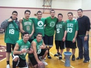 The Greater Boston ‘Nejdeh’ Chapter men’s basketball team at the annual NAT in Worcester. 