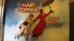Nancy Kalajian makes magic with Mary Poppins during a visit to New York City.