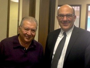 (L-R) Gerald H. Turpanjian, AUA trustee and president of the Turpanjian Family Educational Foundation, with Dr. Bruce Boghosian, AUA president.