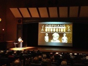 Filmmaker Bared Maronian presented his documentary “Orphans of the Genocide” at an event held at Novi Middle School here in Michigan.