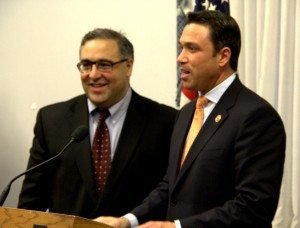 ANCA Executive Director Aram Hamparian with incoming Congressional Armenian Caucus Republican CoChair Michael Grimm (R-N.Y.).