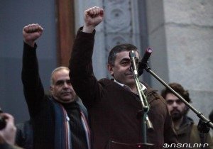 Rustamyan on Freedom Square in february 2013. (Photo by Photolur)
