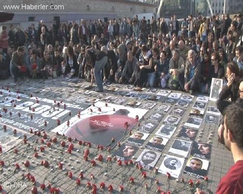 Commemoration in Taksim