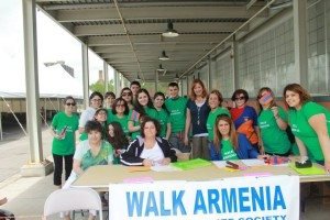A scene from the walkathon