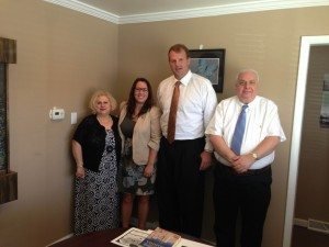 Rep. Jon Runyan (R-N.J.-3) with ANC of New Jersey activists Andrew and Madonna Kzirian and ANCA Eastern Region Executive Director Michelle Hagopian