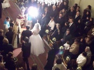 Wedding at the Boghos Bedros Armenian Apostolic Church in Alexandria in 2008 (Photo by Nanore Barsoumian)