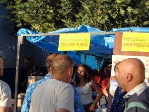 The Union has its own stand during the festival, and young Armenians sell books on General Antranik and other revolutionary figures, as well as various leftist newspapers.