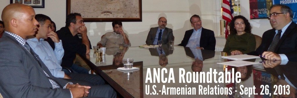 A view from the ANCA Roundtable on U.S.-Armenian Relations, held at the ANCA's Aramian Conference Room on Sept. 26.