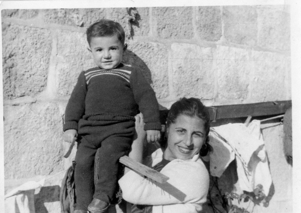 The author with his mother