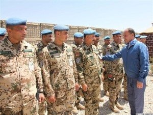 Armenian Defense Minister Seyran Ohanian with Armenian troops in Afghanistan in 2010 (Photo: official website of the Defense Ministry of Armenia)