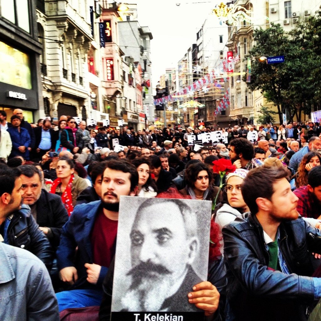 A scene from the commemoration in Istanbul (Photo by Eric Nazarian)