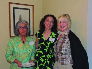 Host Julia Mirak Kew (center) with guests Mary Goudsouzian and Danila Terpanjian