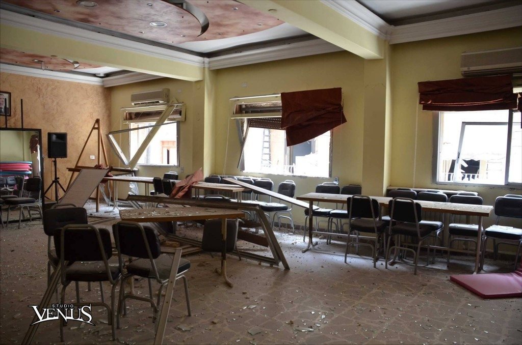 ARS-Syria’s Hamalian Hall after the attacks