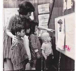 Mary teaching kindergartners, Flint, Mich. (Spring of 1967)