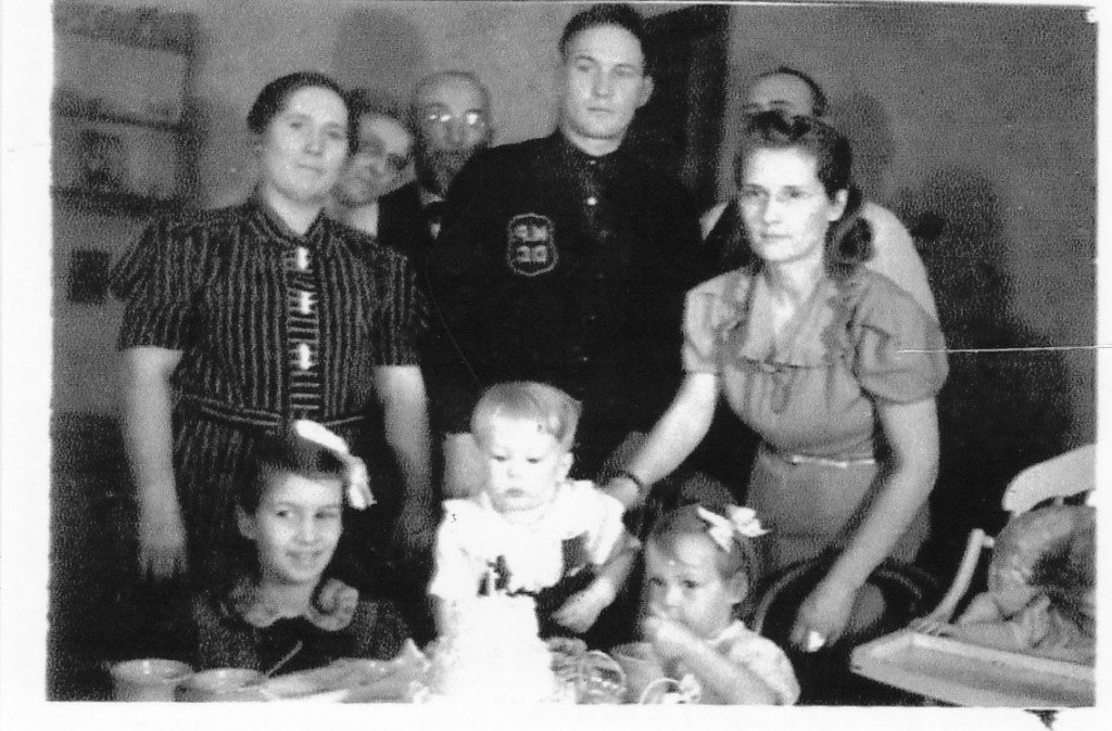 Mary’s paternal grandmother, paternal half-brother (baby), and family (April 2, 1940)