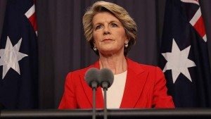 Australian Foreign Minister Julie Bishop 