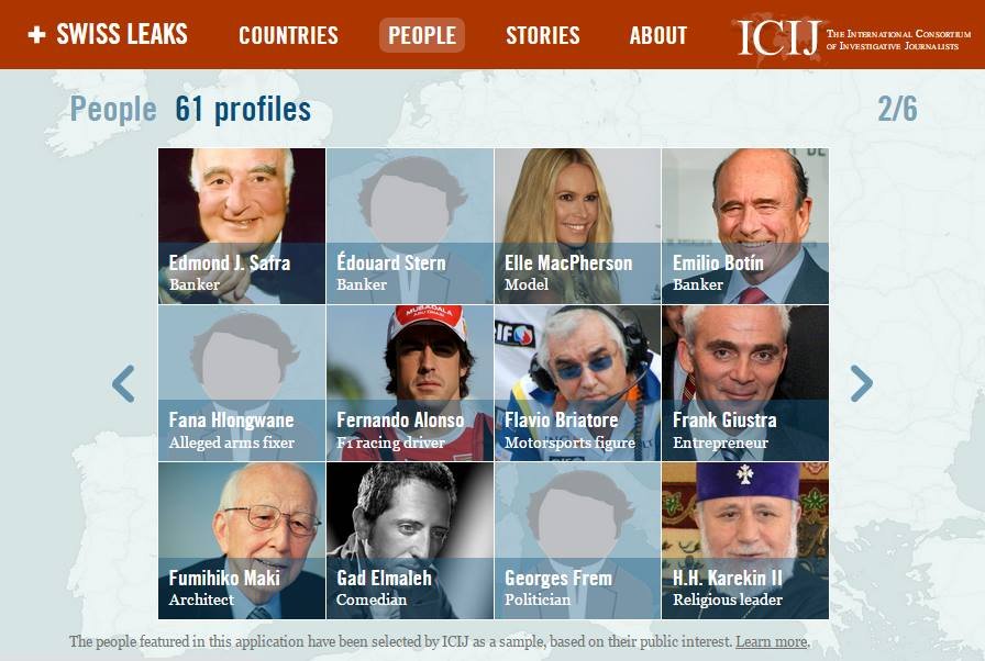Among the 61 clients profiled on the ICIJ website is the Supreme Patriarch and Catholicos of All Armenians and head of the Armenian Apostolic Church, Catholicos Karekin II.