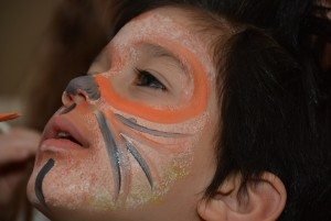 Parent Vahe Ashodian volunteered his artistic talents to paint faces resembling everything from butterflies to lions. 