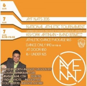 The annual Armenian Youth Federation (AYF) Senior National Athletic Tournament will take place March 6-8.