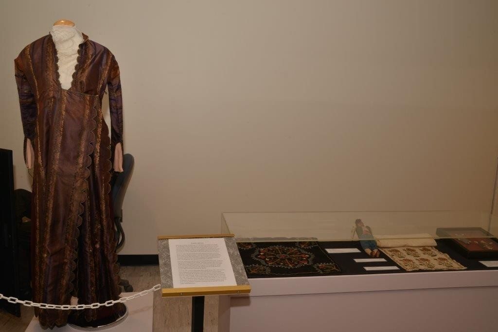 Clothing displayed at the exhibit