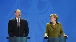 Azerbaijani President Ilham Aliyev and German Chancellor Angela Merkel (Photo: Official website of the Azerbaijani President)