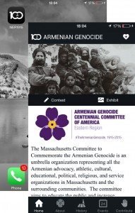 The free app can be downloaded from iTunes and GooglePlay by searching for “Armenian Genocide,” or can be found through the www.NERemembers1915.org website.