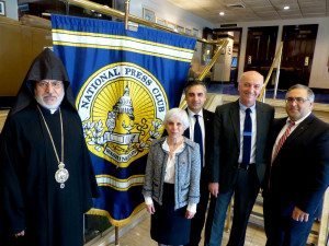 Leaders and lawyers representing the Catholicosate of Cilicia held a press conference on April 29 at the National Press Club