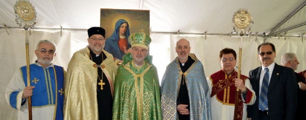 Three Armenian Churches came together to celebrate the Divine Liturgy at the North Burial Ground in Providence on April 24. 