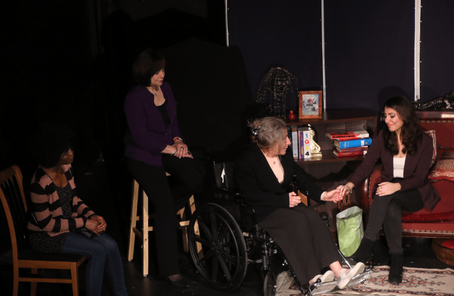 Aghavni (played by Constance Cooper) shares her story of survival after a century with daughter Nina (played by Nora Armani), Sudanese Genocide survivor Ayesha (played by Jamie Alana), and granddaughter Areni (played by Ani Djirdjirian)