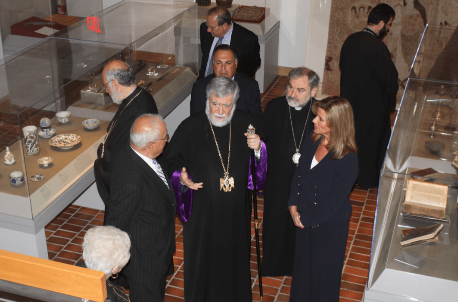 On June 2, His Holiness Aram I, Armenian Catholicos of the Holy See of Cilicia, accompanied with Archbishop Oshagan Choloyan, the Primate of the Eastern Prelacy, and Archbishop Anushavan Tanyelian, visited the AMA