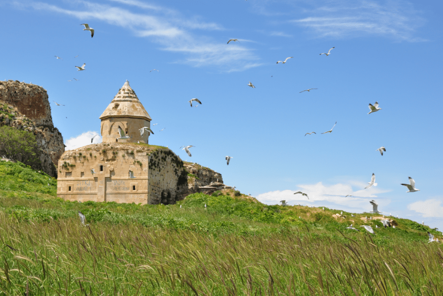 The Armenian monastery on Gdouts island