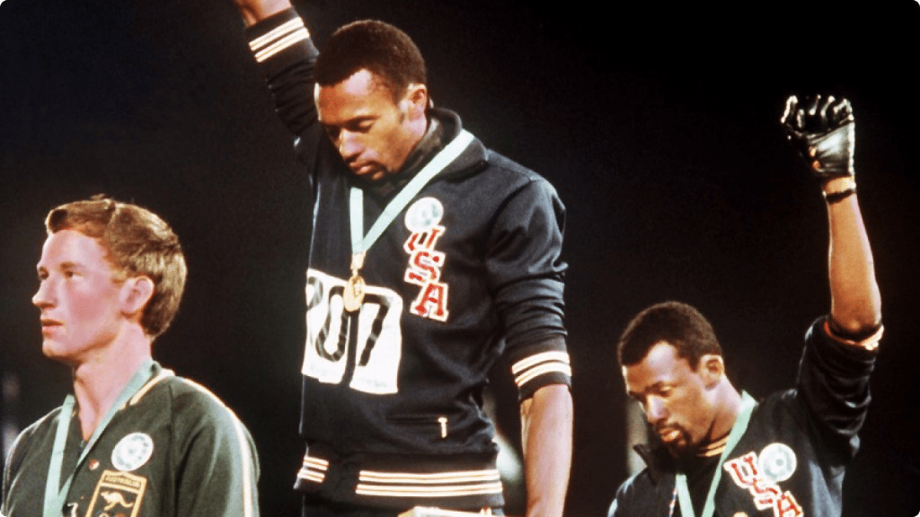 Likely urged by civil rights activist Martin Luther King, Jr., Tommie Smith and John Carlos secretly planned a non-violent protest at the 1968 Summer Games in Mexico City (Photo: AP)