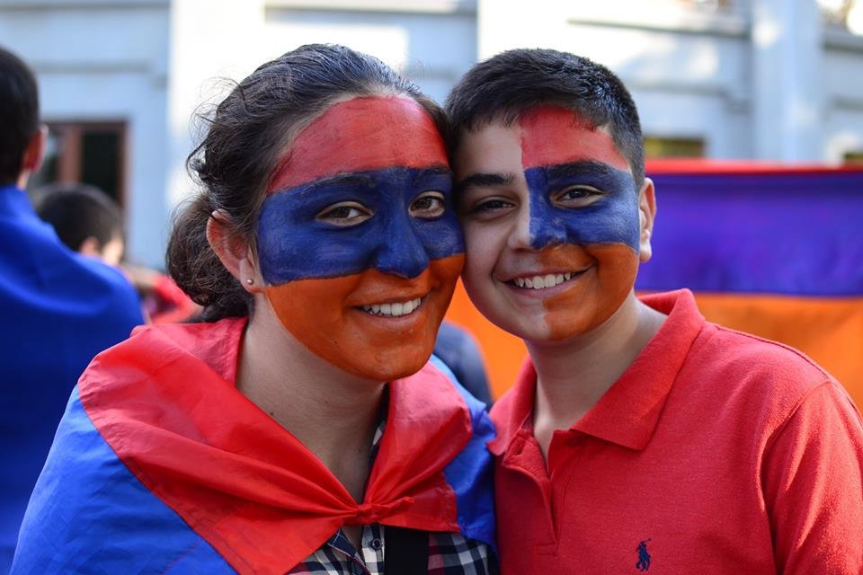 A couple of Armenia fans before the match (Photo: Armenian National Team Facebook page)