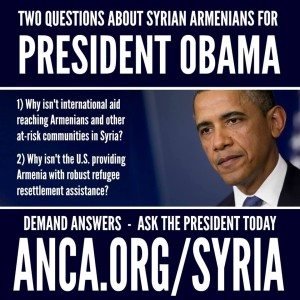 ANCA urges U.S. action to address pressing needs for Syrian Armenians