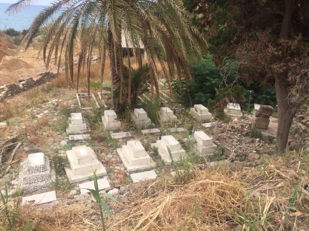 The Bird's Nest Cemetery after workers attempted to relocate one of the graves on the right (Photo: Vartan Avakian)