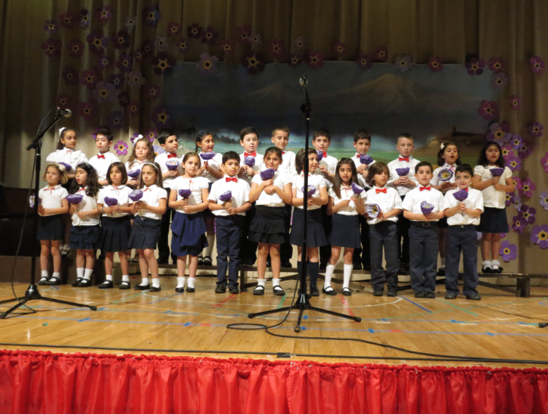 Grade 1 students on 2015 Graduation Day