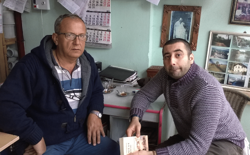 (L to R) Local hsitorian Yakup Ozkan and Aris Nalci