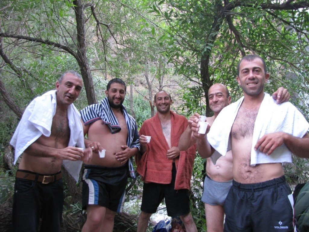 Friends enjoying an outing at Trchkan Falls