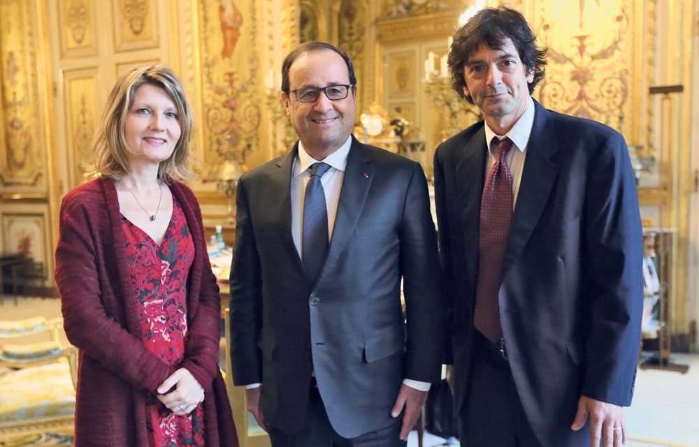 Moogalian was awarded the Legion d’Honneur, France’s highest honor for bravery by French President Francois Hollande at the Élysée Palace 