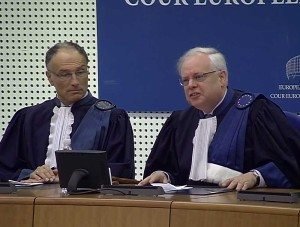ECHR judges during the ruling 