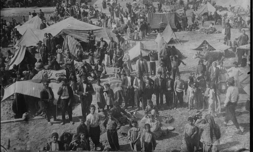 An Armenian refugee camp in Syria 1915. (Photo: American Committee for Relief in the Near East)