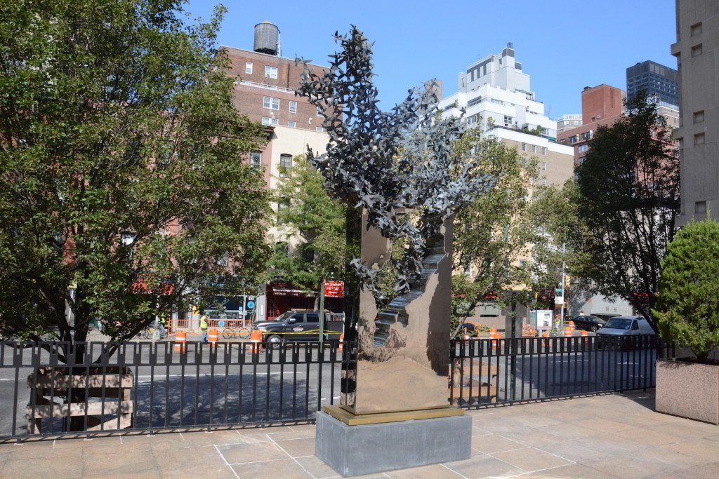 ‘Migrations’ on the plaza of St. Vartan Armenian Cathedral in New York