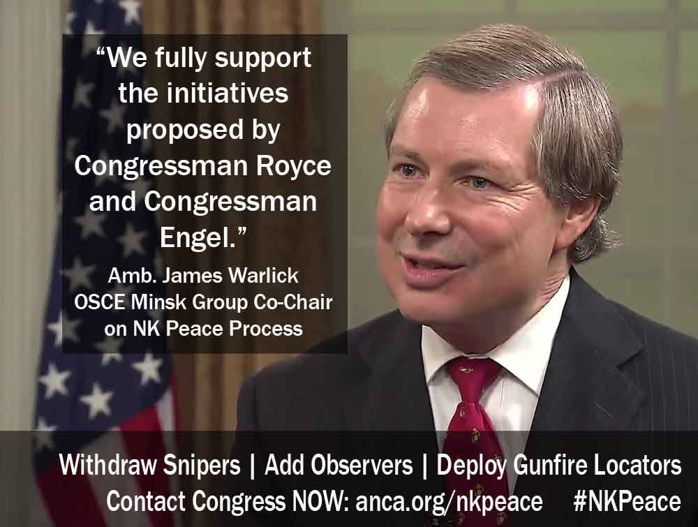 Warlick statement on Royce-Engel recommendations for Karabagh peace. 