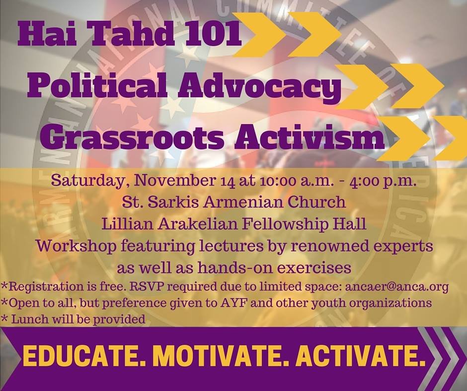 Workshop topics will include 'Hai Tahd 101,' 'Political Advocacy,' and 'Grassroots Activism.' 