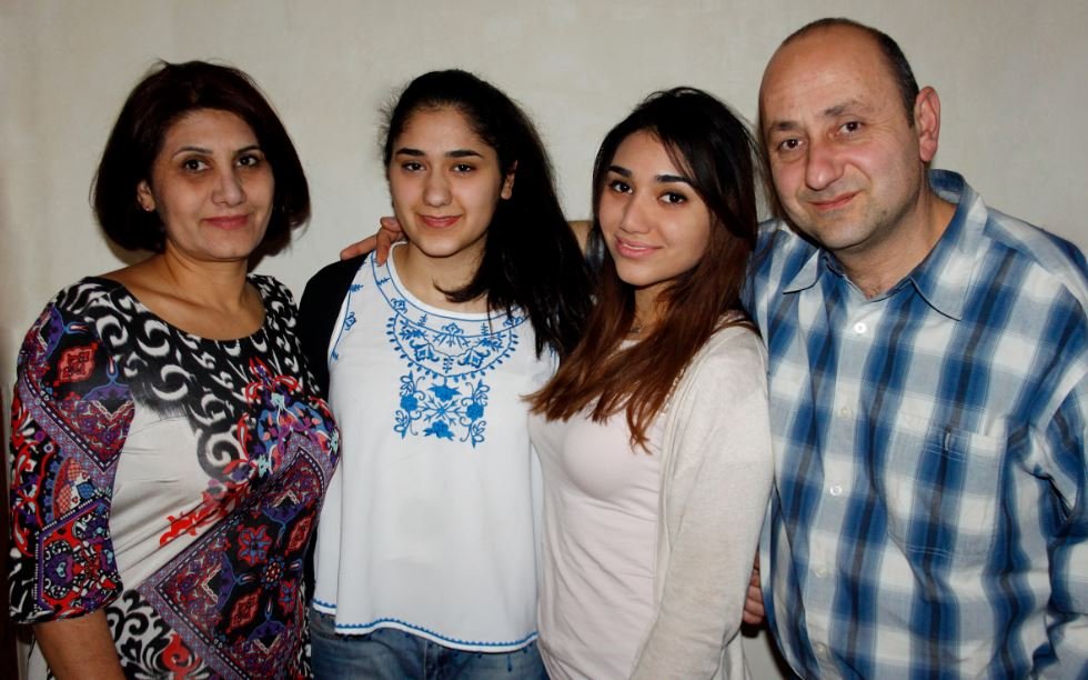 Rita Keshishian with her family