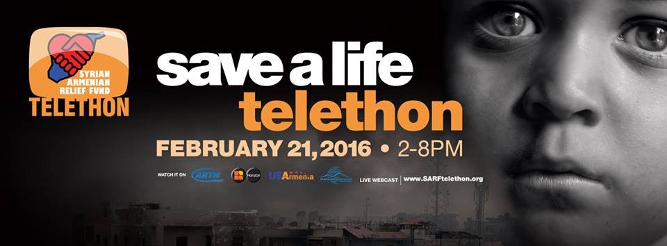 To contribute to the Syrian Armenian Relief Fund (SARF) Telethon, go to: http://www.syrianarmenianrelieffund.org/ 