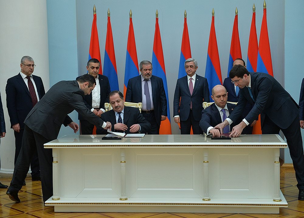 During the signing of the agreement (Photo: President.am)