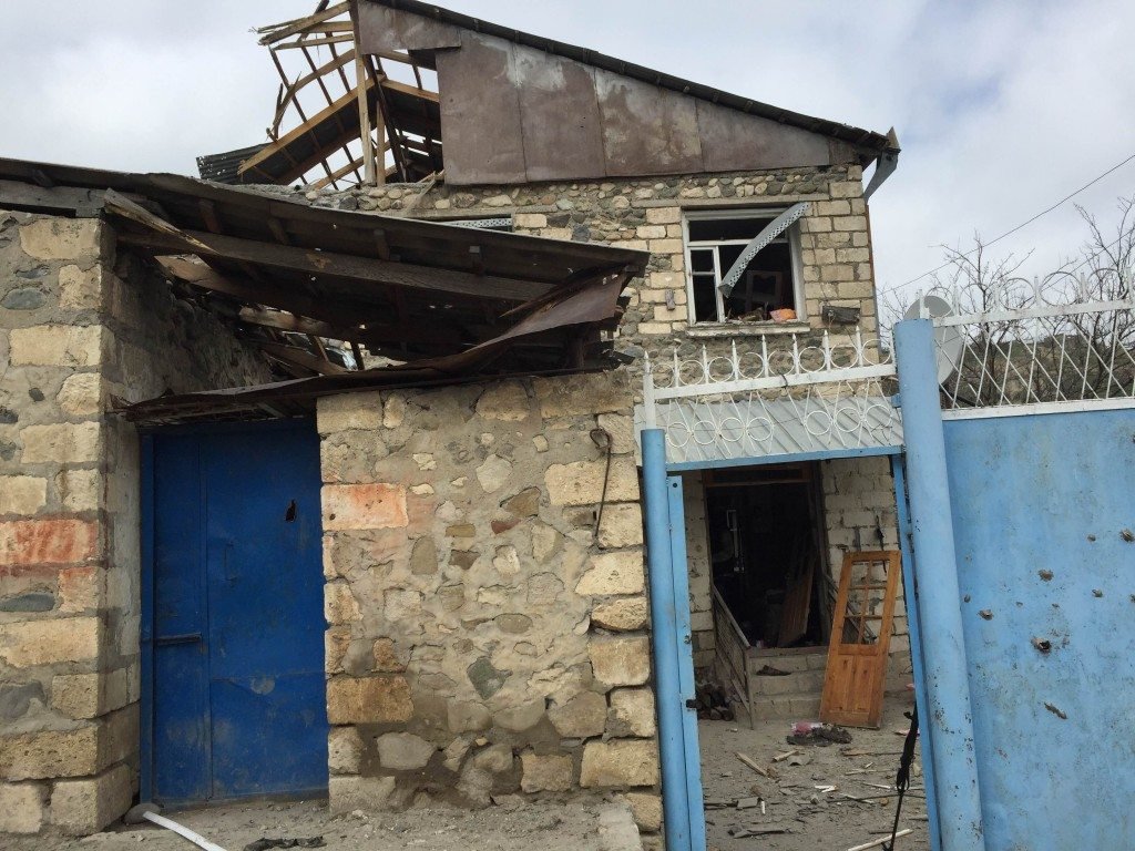 'The homes and building structures were damaged as a result of shelling, but they have not been abandoned. ' (Photo: The Armenian Weekly)