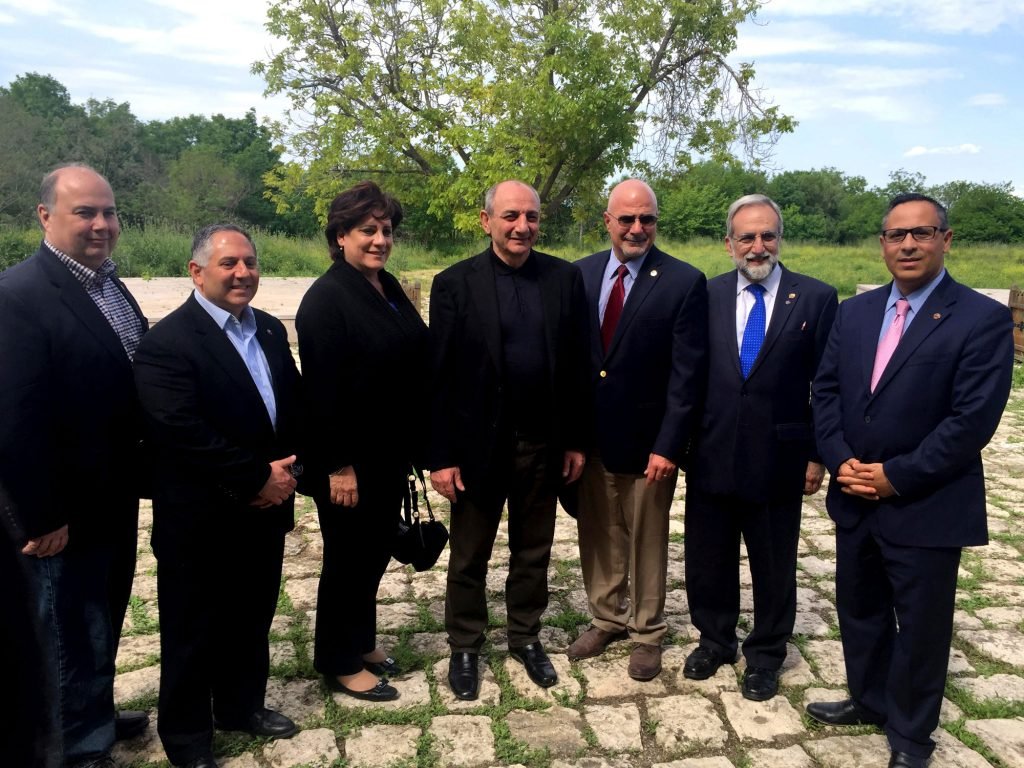 ANCA leaders with the President of the Nagorno-Karabagh Republic Bako Sahakyan