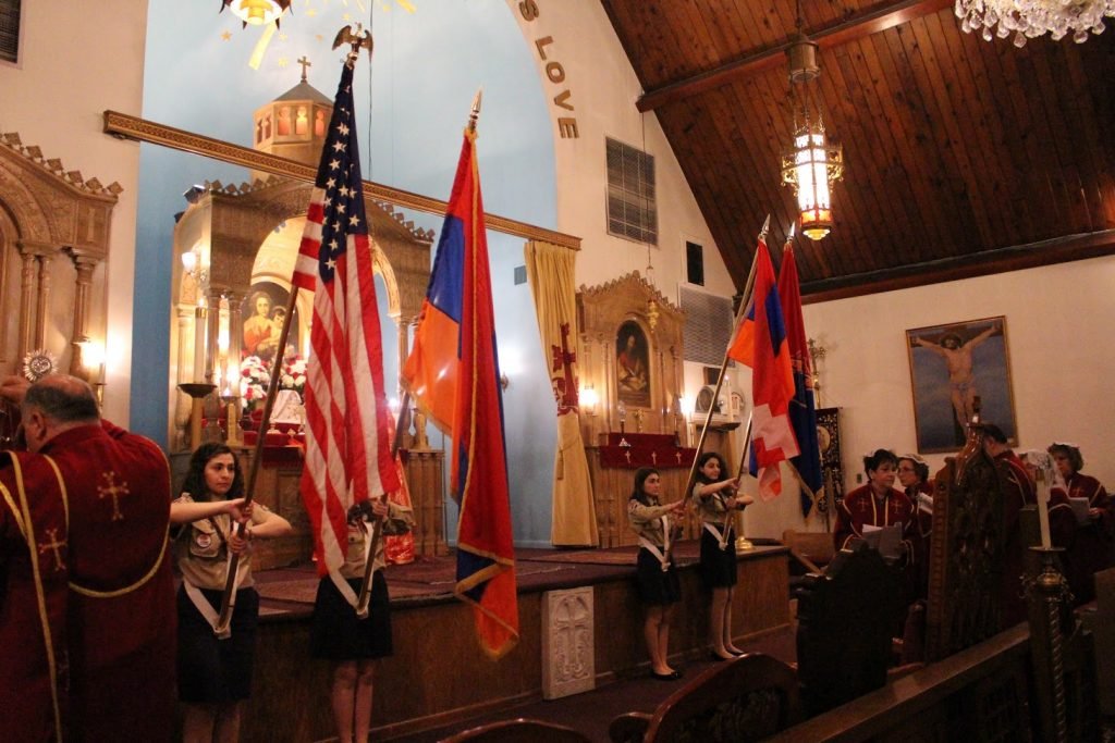 The reception was followed by a church service in memory of the Holy Martyrs of the Armenian Genocide.